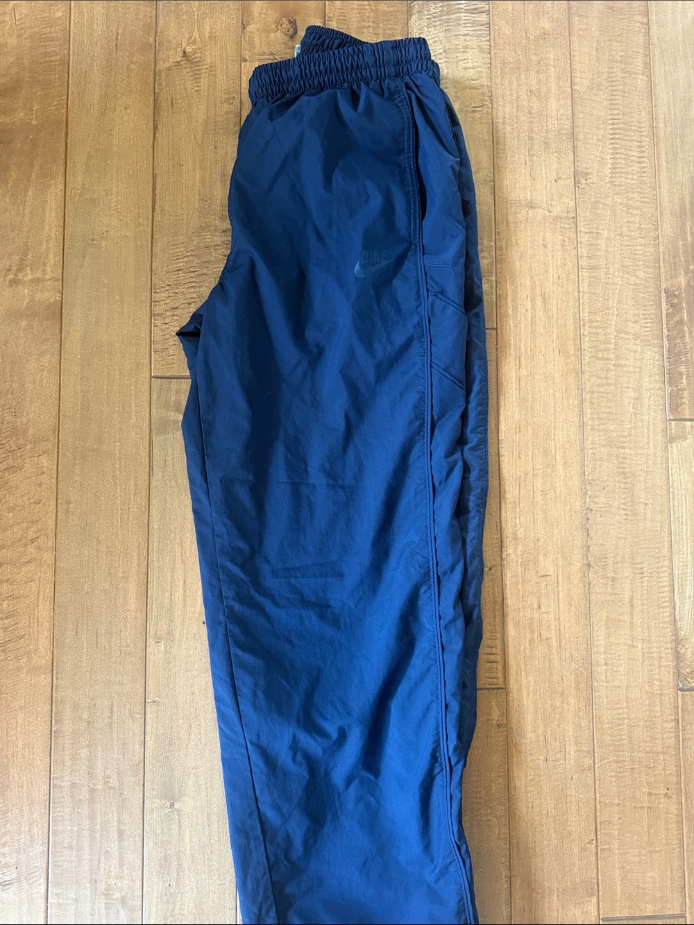 Navy Nike Men's Dark Blue Athletic Joggers with Elastic Waist